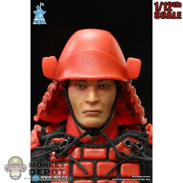 DID 日本小兵レッドチーム 1/12 アクションフィギュア XJ80016A Monkey Depot - DiD 1/12 Palm Hero Series Japan Sengoku Soldier