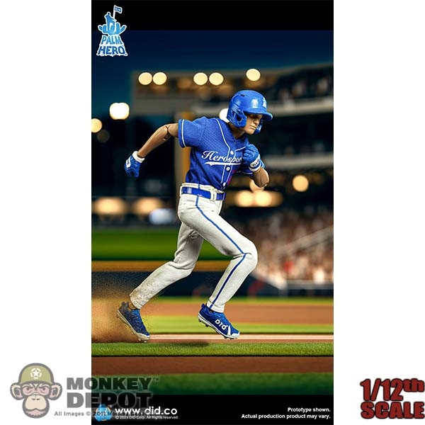 DIDTOYS SF80003B 1/12 スケール フィギュア野球選手 Monkey Depot - DiD 1/12 The Blue Team Baseballer (SF80003B)