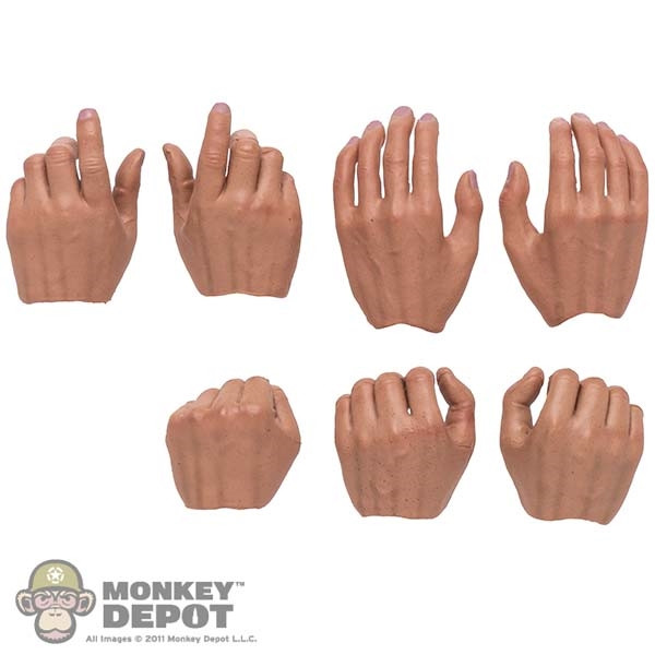 Monkey Depot - Hands: DiD Mens 7 Piece Hand Set