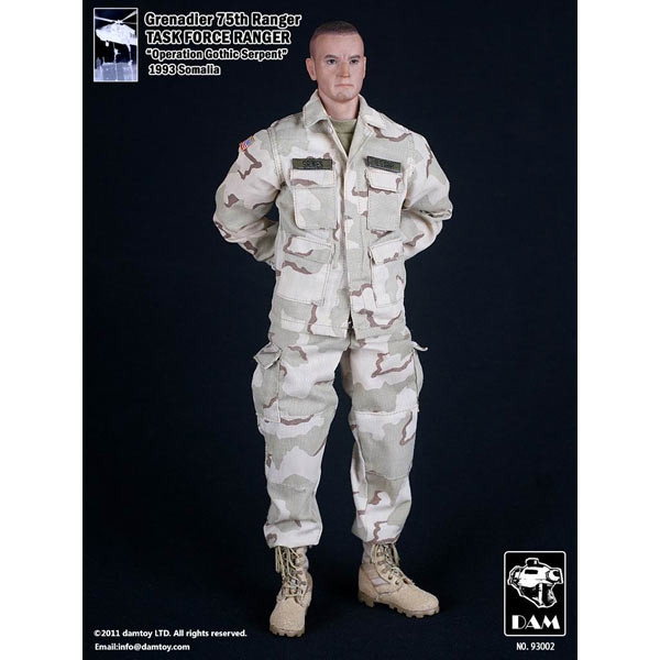 ミリタリー Grenadler 75th Ranger TASK FORCE RANGER Monkey Depot - Boxed Figure: DAM 75th Ranger GRENADIER Task Force