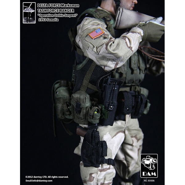 ミリタリー DELTA FORCE Marksman TASK FORCE RANGER Monkey Depot - Boxed Figure: DAM Delta Force Marksman -Task Force