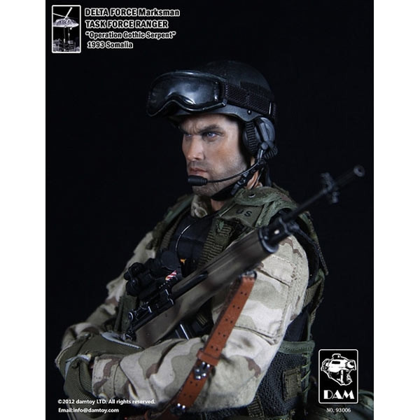 ミリタリー DELTA FORCE Marksman TASK FORCE RANGER Monkey Depot - Boxed Figure: DAM Delta Force Marksman -Task Force