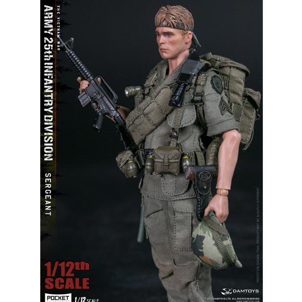 ミリタリー DAMTOYS 1/12 Vietnam War Sergeant Monkey Depot - DamToys 1/12th US Army 25 Infantry Division