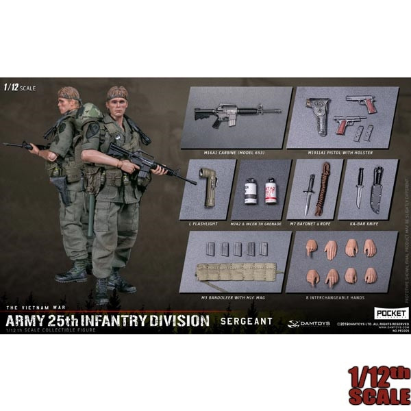 Monkey Depot - DamToys 1/12th US Army 25 Infantry Division