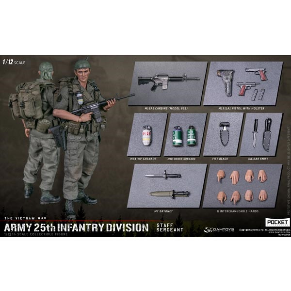Monkey Depot - DamToys 1/12th ARMY 25th Infantry Division Private