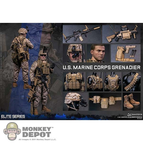 Monkey Depot - DamToys US Marine Corps Grenadier (DAM-78101)