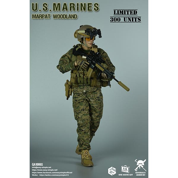 Monkey Depot - General's Armoury US Marines MARPAT Woodland (GA1006S)