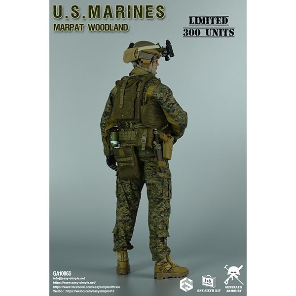 Monkey Depot - General's Armoury US Marines MARPAT Woodland (GA1006S)
