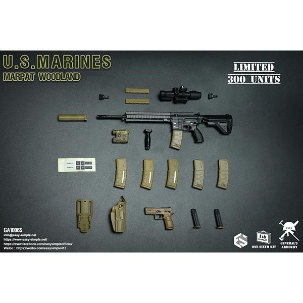 Monkey Depot - General's Armoury US Marines MARPAT Woodland (GA1006S)