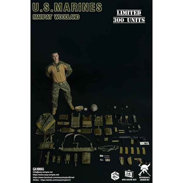 Monkey Depot - General's Armoury US Marines MARPAT Woodland (GA1006S)