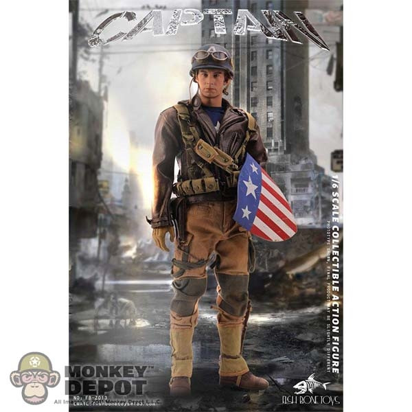 キャプテンアメリカ Monkey Depot - Fish Bone Toys America WW2 Captain (FBT-Z013)