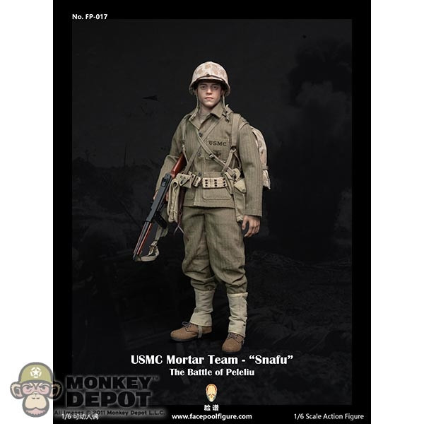 Monkey Depot - Facepool USMC Mortar Team Snafu (FP-017A) (Standard)