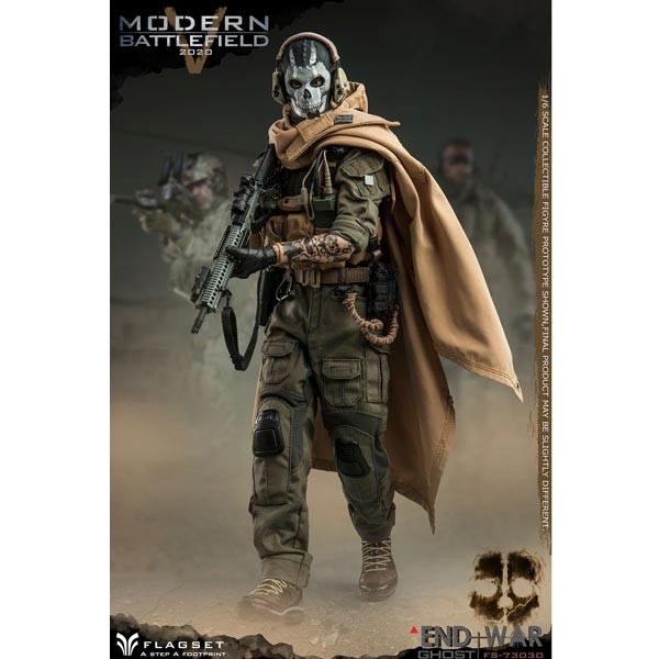 Monkey Depot - Flagset Modern Battlefield End War V Ghost (F73030)