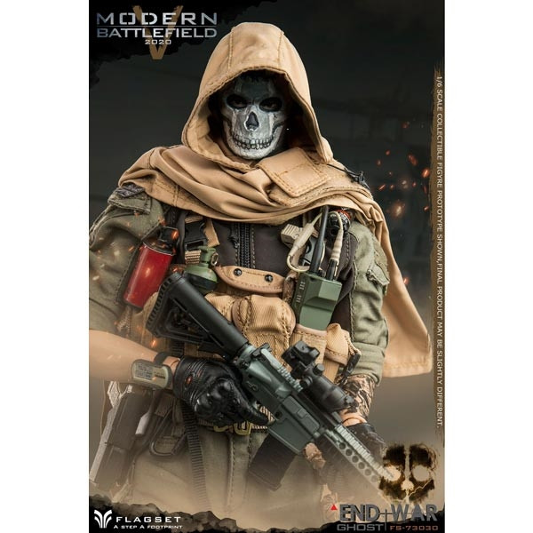 Monkey Depot - Flagset Modern Battlefield End War V Ghost (F73030)
