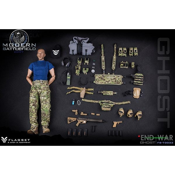 Monkey Depot - Flagset Modern Battle End War X Ghost (F73033)