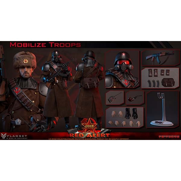 Monkey Depot - Flagset Soviet Red Alert Mobilize Troops (F73046)