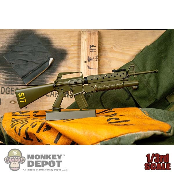 Monkey Depot - Boxed Rifle: Goat Guns 1/3rd M16 Grenadier Model