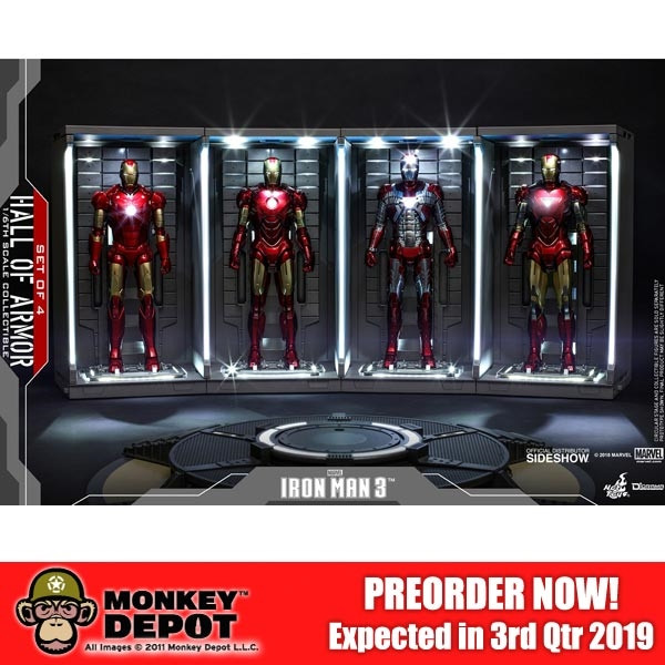 Monkey Depot - Display: Hot Toys Iron Man 3 Hall Of Armor