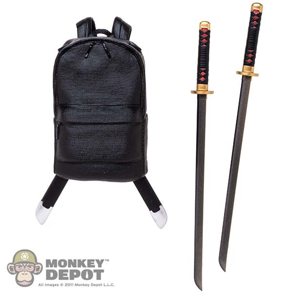 rain backpack katanas UNDERWRAPS Ninja Katana Set Unleash your inner warrior with our Ninja Katana Backpack Set Monkey Depot - Pack: Hot