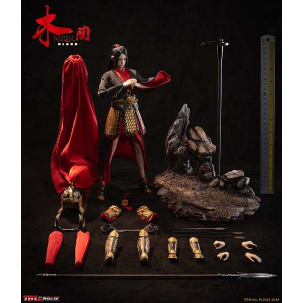 1/6 アクションフィギュア ムーラン ブラック（PL2023-204A） Monkey Depot - TBLeague Mulan - Black (PL2023-204A)