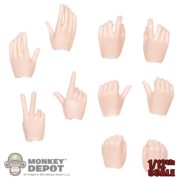 Monkey Depot - Hands: 86 Toys 1/12 Female Hand Set