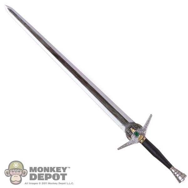 Monkey Depot - Sword: ThreeZero Jeweled Silver Sword w/ Black Handle
