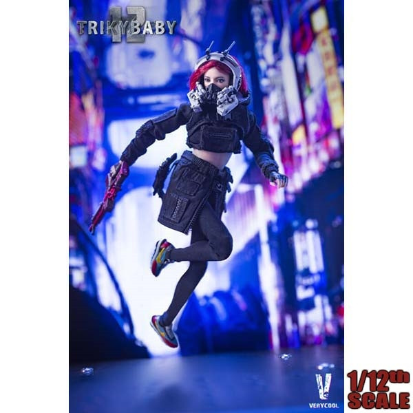 Monkey Depot - Boxed Figure: Very Cool 1:12 Cyberpunk Trickybaby