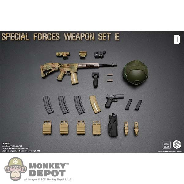 Monkey Depot - Easy Simple Special Forces Weapon Set E (ES-06039)