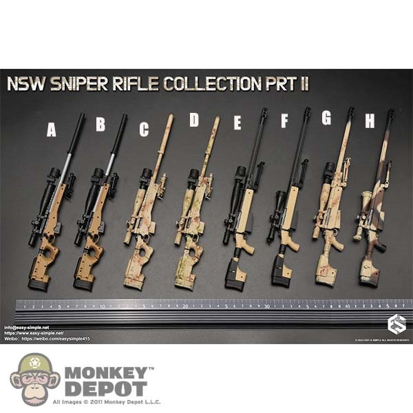 Monkey Depot - Weapon Set: Easy Simple NSW Sniper Rifle Collection