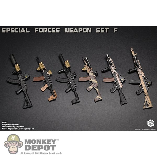 REPUBLIC ELITE FORCES 6体セット Monkey Depot - Easy Simple Special Forces Weapon Set F (ES-06045)