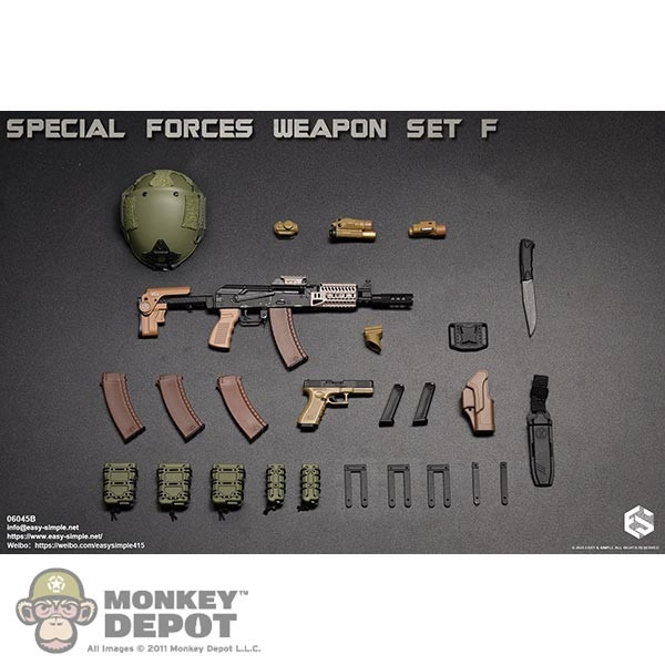 REPUBLIC ELITE FORCES 6体セット Monkey Depot - Easy Simple Special Forces Weapon Set F (ES-06045)