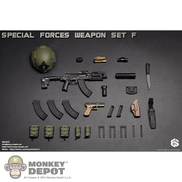 Monkey Depot - Easy Simple Special Forces Weapon Set F (ES-06045)