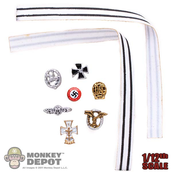 Monkey Depot - Insignia: 3R 1/12 German WWII Medals Set