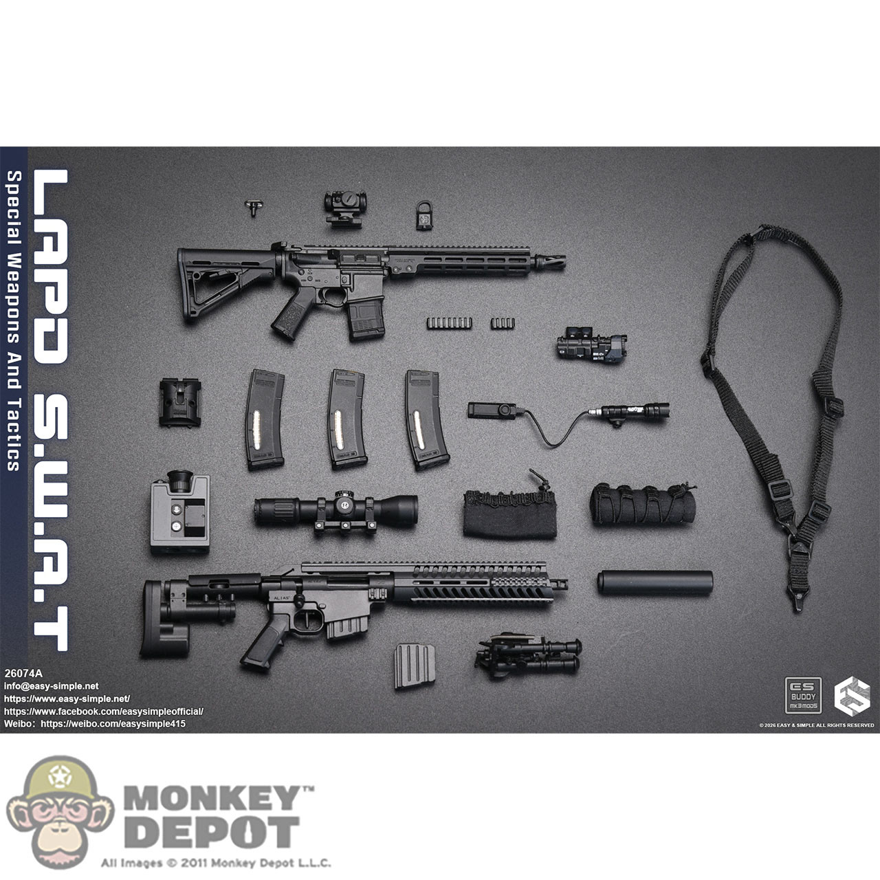 Monkey Depot - Easy Simple LAPD S.W.A.T Special Weapons and