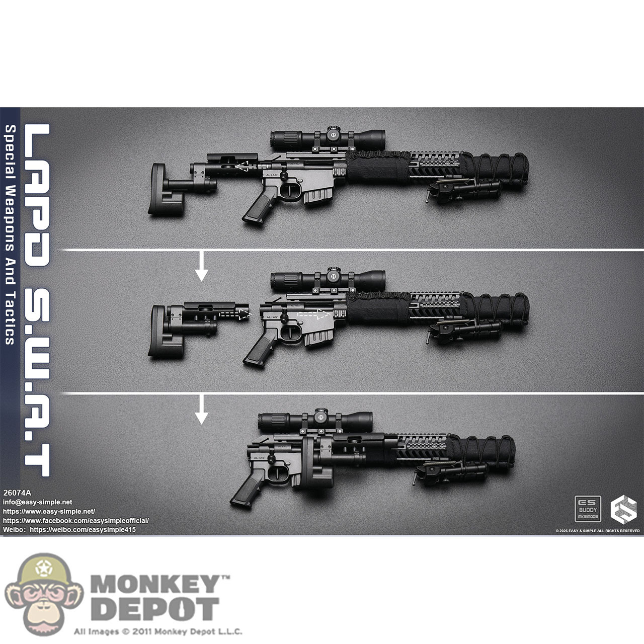 その他 SWAT SPECIAL WEAPONS AND TACTICS Monkey Depot - Easy Simple LAPD S.W.A.T Special Weapons and