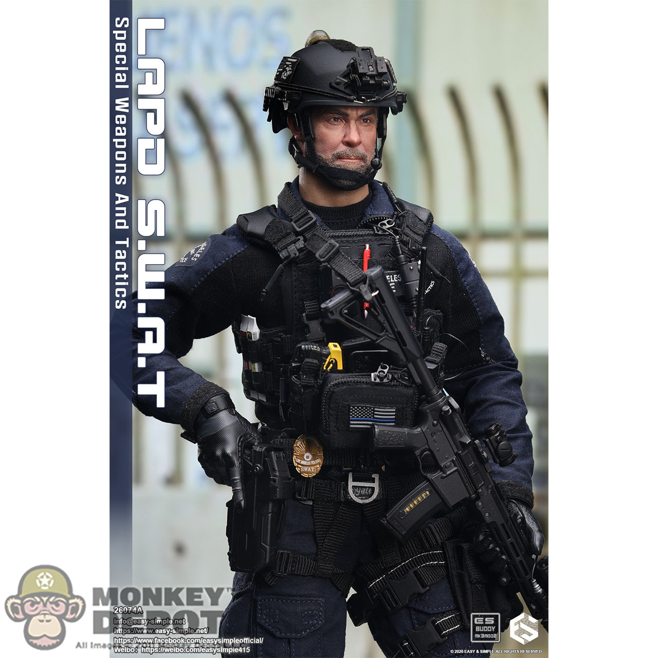 Monkey Depot - Easy Simple LAPD S.W.A.T Special Weapons and
