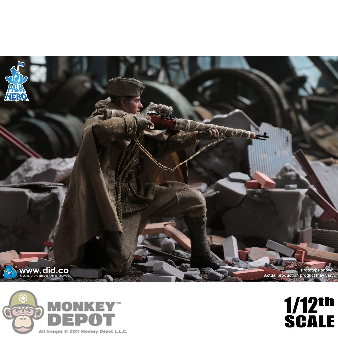Monkey Depot - DiD 1/12 WWII Russian Sniper Vasily Zaitsev (XR80037)