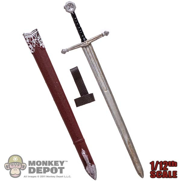 Monkey Depot - Weapon: 101 Toys 1/12 Long Metal Sword w/ Sheath