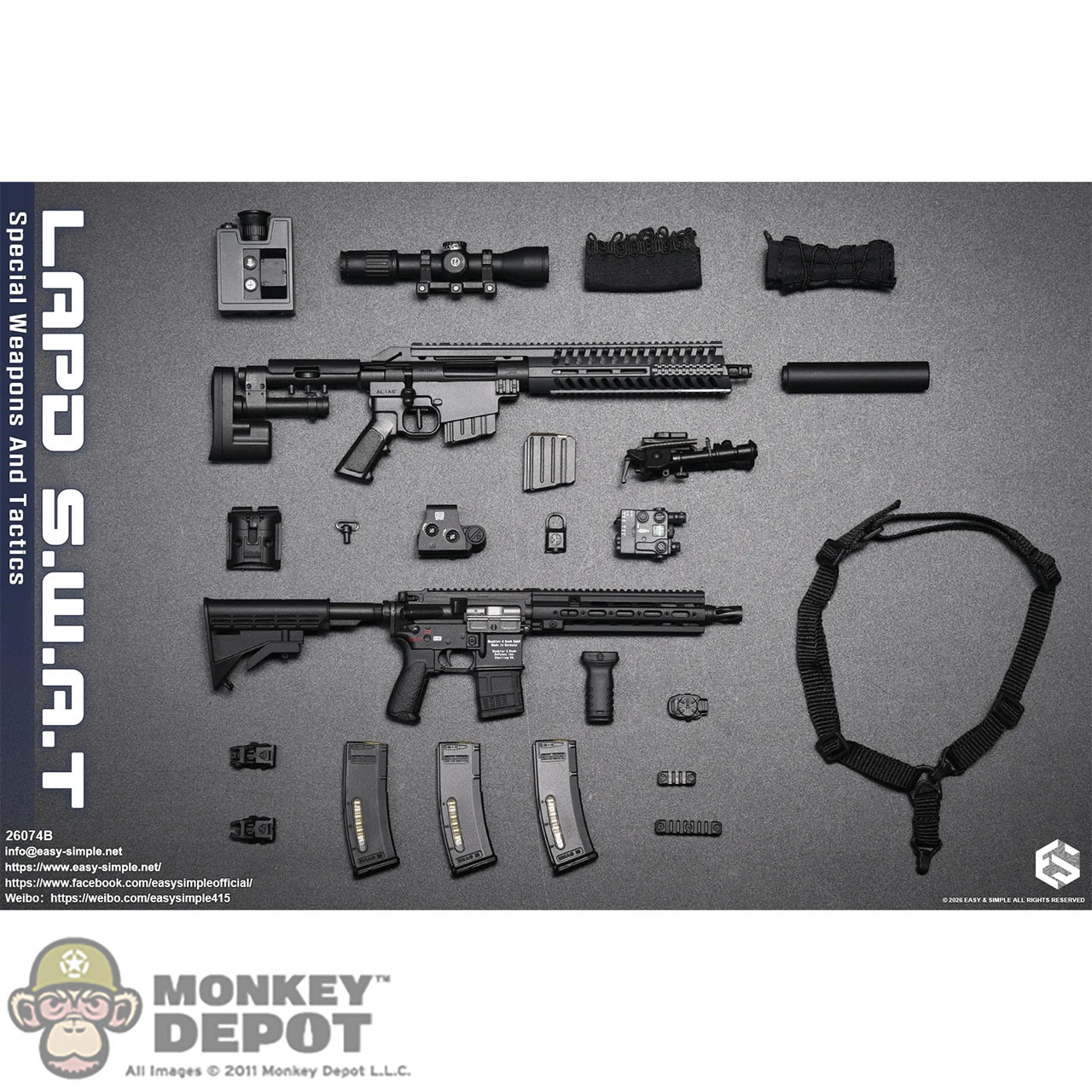 Monkey Depot - Easy Simple LAPD S.W.A.T Special Weapons And