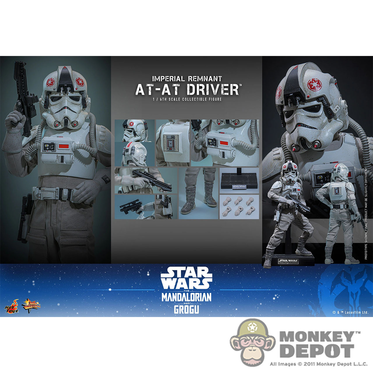 Monkey Depot - Hot Toys Imperial Remnant AT-AT Driver (MMS845)