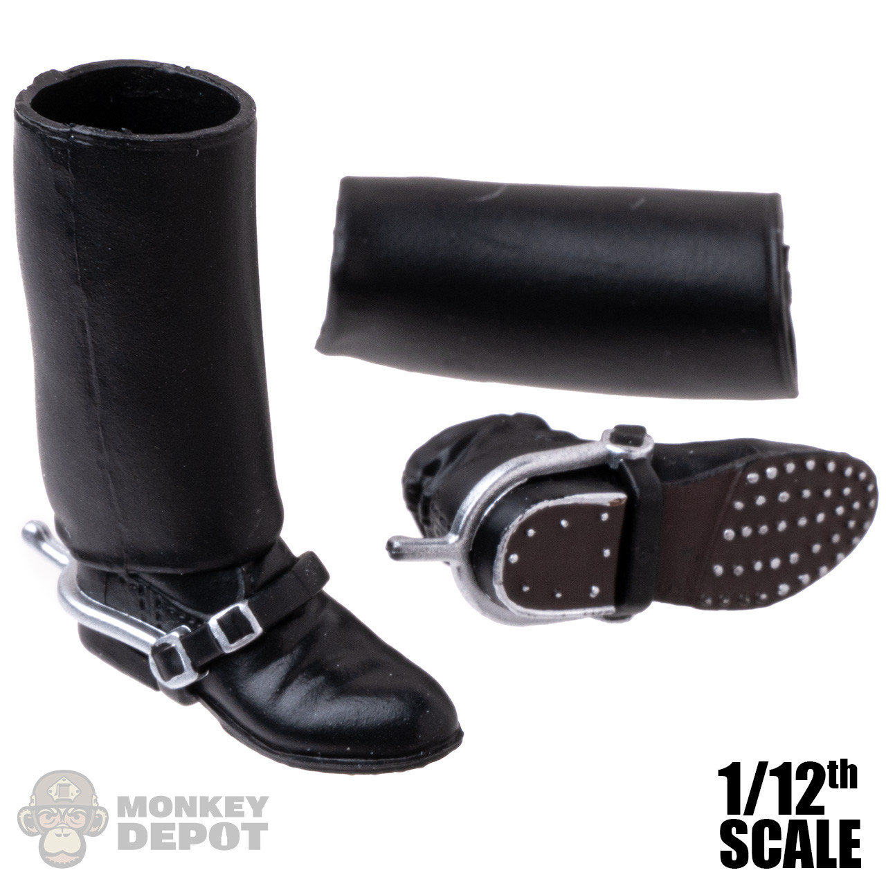 Monkey Depot - Shoes: 3R 1/12 WWII German Jackboots w/ Spurs