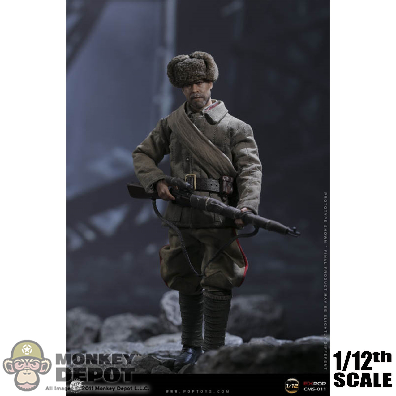 Monkey Depot - POP Toys 1/12 WWII Soviet Sniper Golden Tooth (CMS-011)