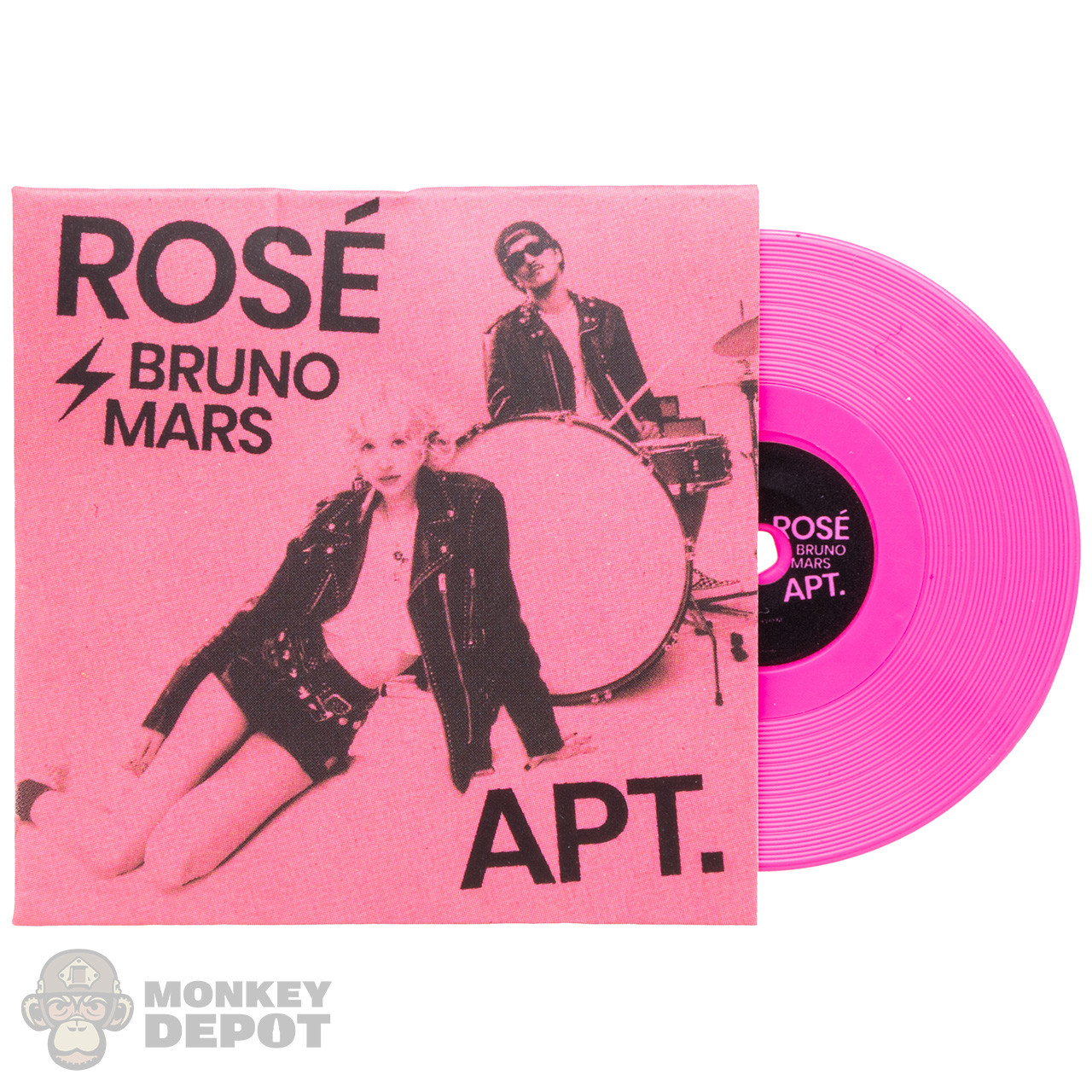 ROSÉ & BRUNO MARS/APT. (ピンクヴァイナル)新品未開封 Monkey Depot - Record: Mini Brands APT. by ROSE and Bruno Mars Vinyl