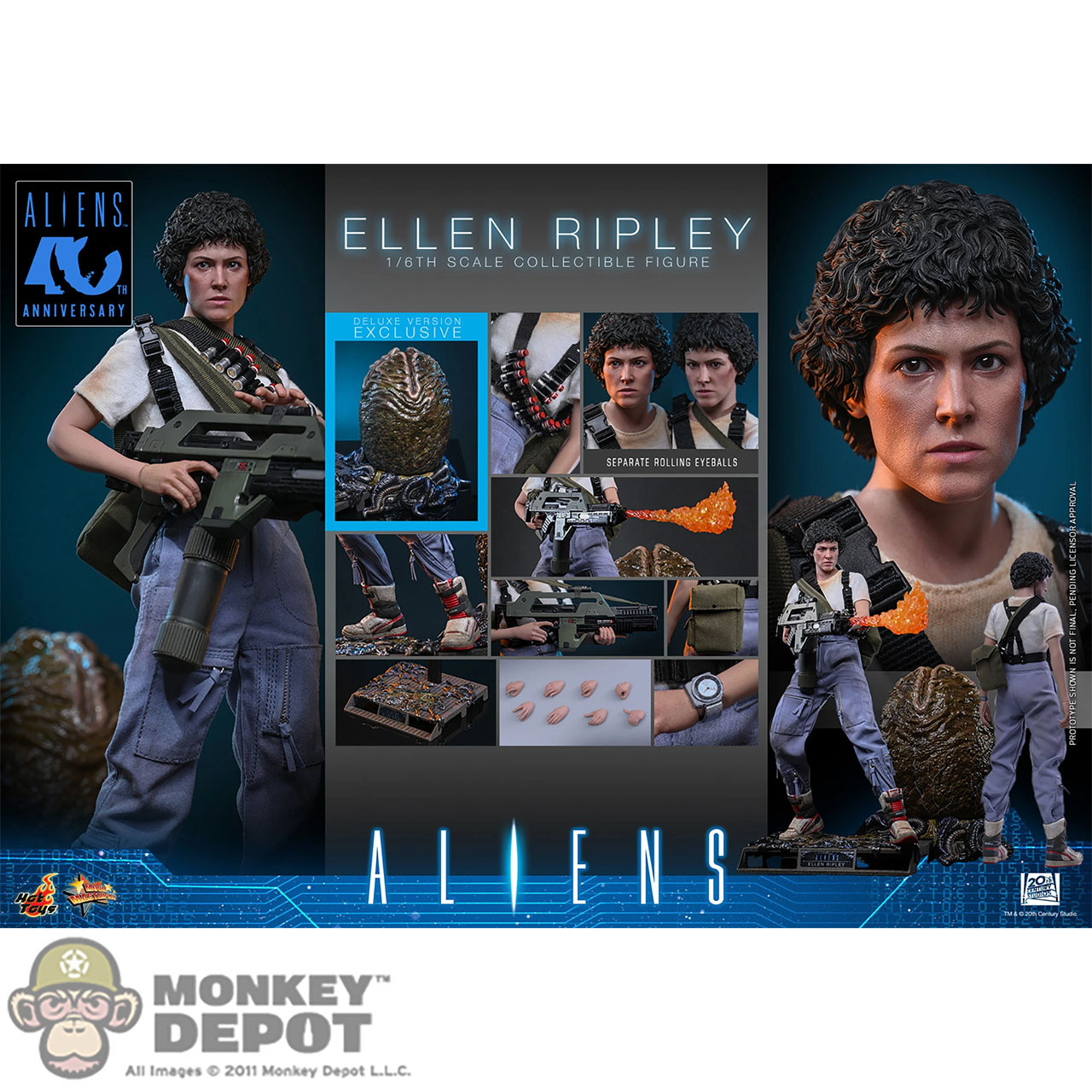 Monkey Depot - Hot Toys Ellen Ripley (Deluxe Version) (MMS895)