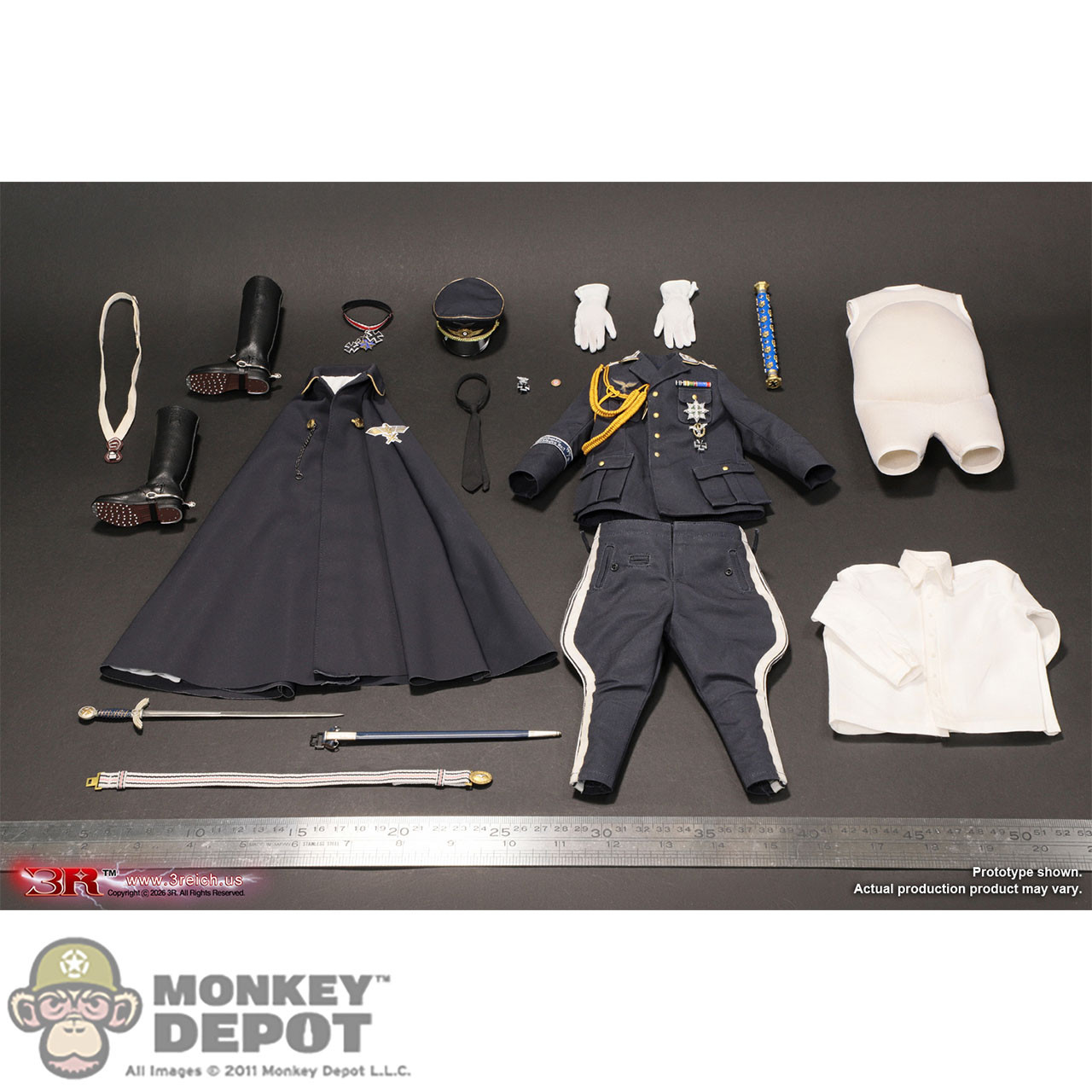 Monkey Depot - Accessory Set: 3R WWII German Reichsmarschall (GM659)