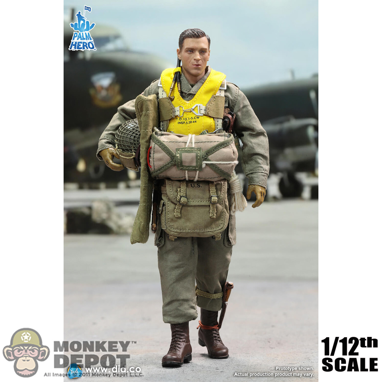 邦楽 HEAVY L ARMY / 1 Monkey Depot - DiD 1/12 WWII U.S. Army 101st Airborne Division