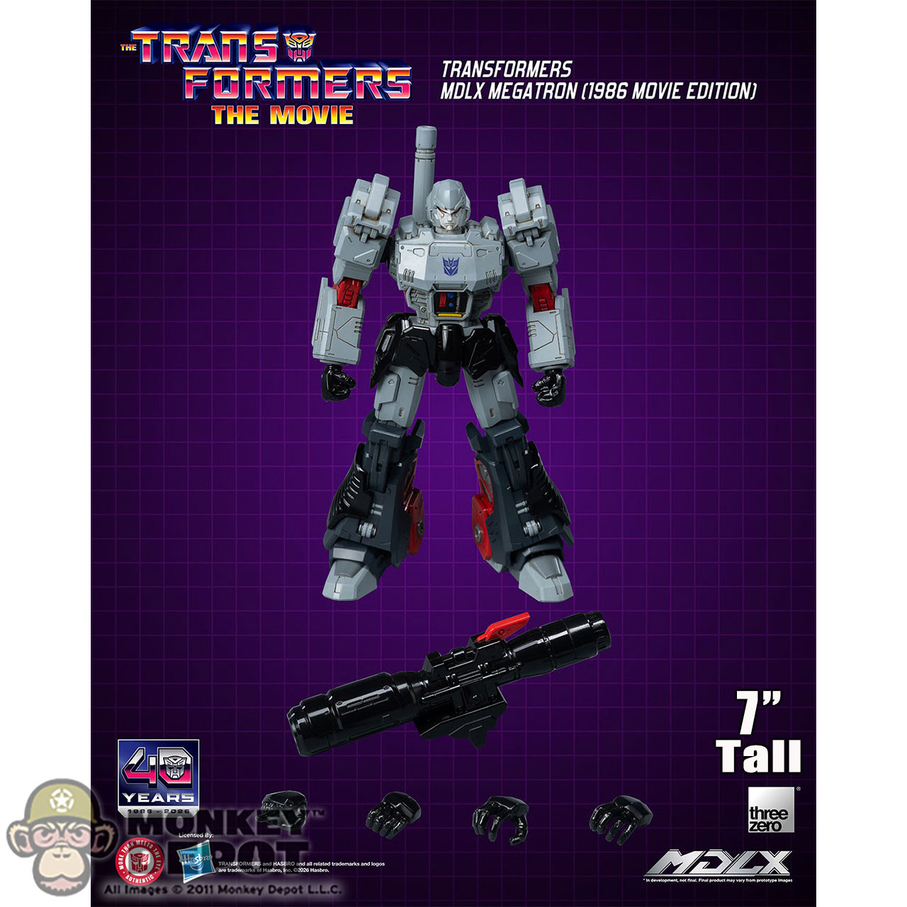 Monkey Depot - ThreeZero Megatron (1986 Movie Edition) MDLX