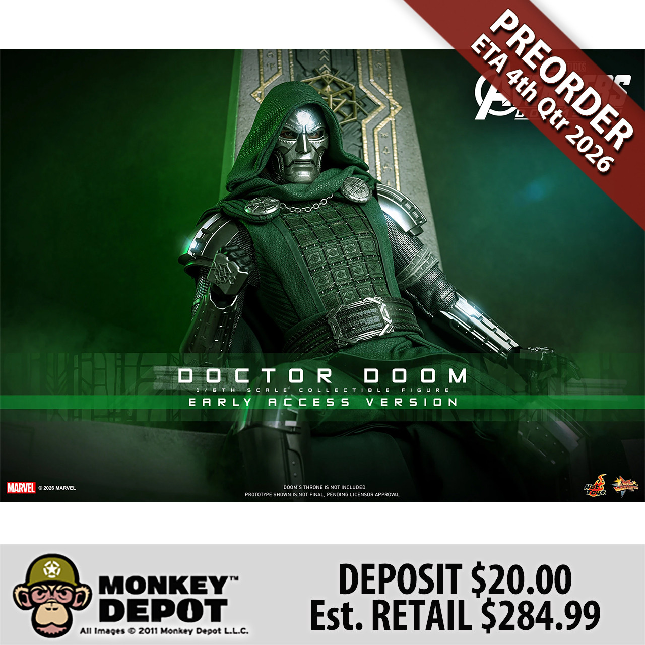 Monkey Depot - Hot Toys Doctor Doom (MMS906)