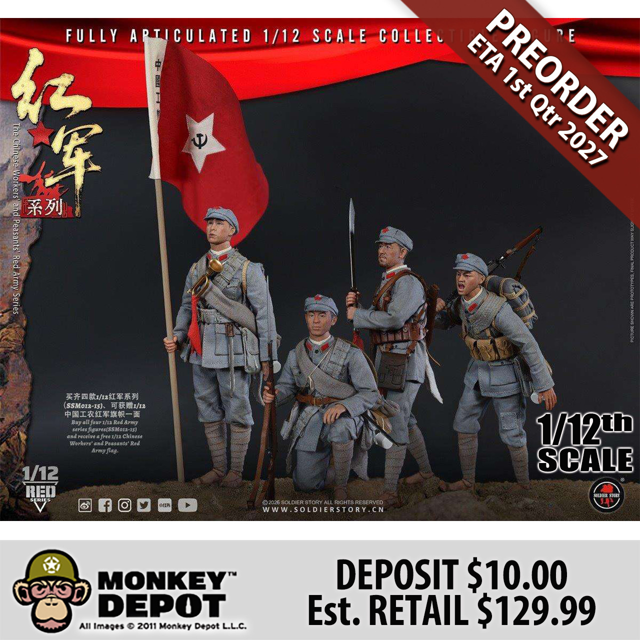 Monkey Depot - Soldier Story 1/12 Red Army