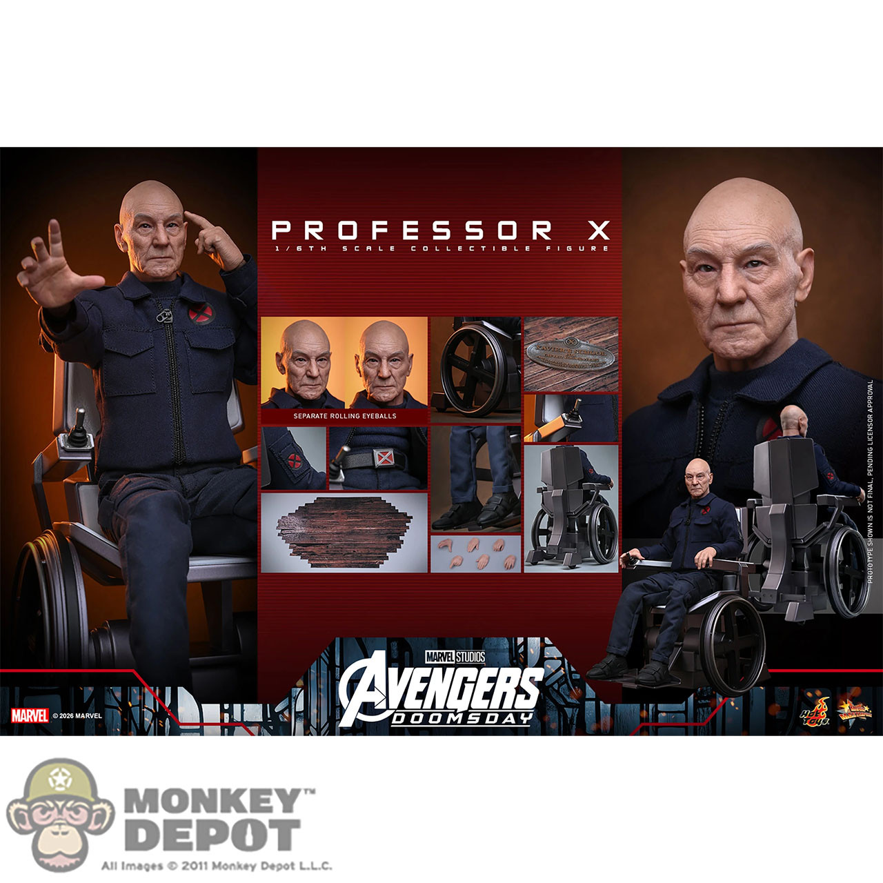 Monkey Depot - Hot Toys Professor X (MMS917)